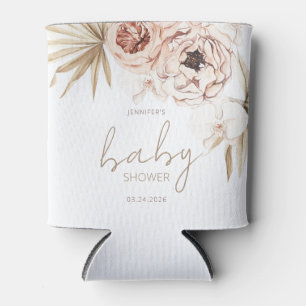 Pampas Grass Boho Bohemian Baby Shower Can Cooler