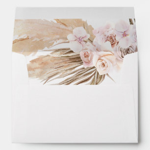 Pampas grass boho bohemian envelopes 5x7 card