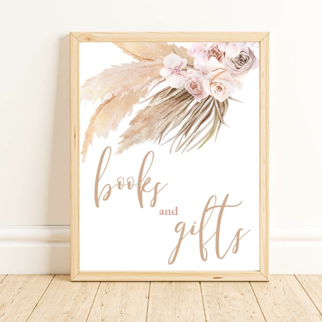 Pampas grass boho desert books and gifts sign (Creator Uploaded)