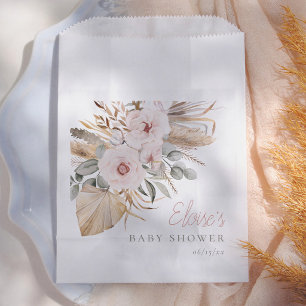 Pampas Grass Boho Desert Girl Baby Shower Favour Bag
