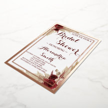 Pampas Grass Bridal Shower Rose Gold