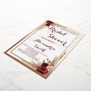 Pampas Grass Bridal Shower Rose Gold 