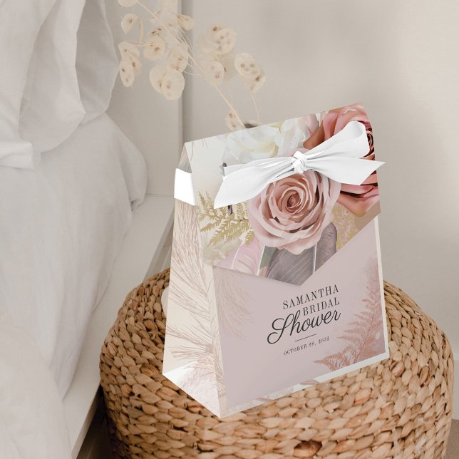 Pampas Grass Bridal Shower Terracotta Favour Box (Creator Uploaded)