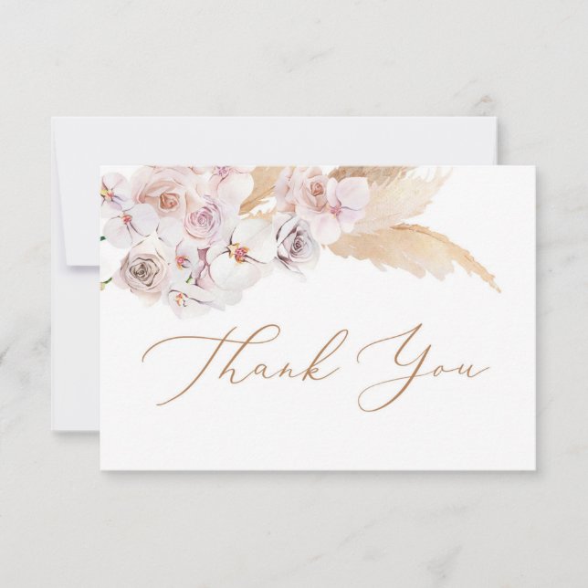 Pampas Grass desert thank you card (Front)
