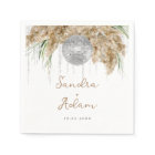 Pampas Grass Disco Ball Boho Wedding