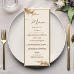 Pampas Grass Earthy Bohemian Exotic Wedding Menu<br><div class="desc">Pampas Grass Earthy Bohemian Exotic Wedding Menu</div>
