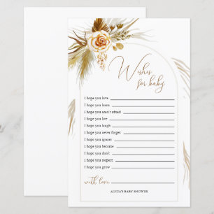 Pampas grass elegant Baby Shower Wishes For Baby