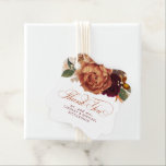 Pampas Grass Floral Terracotta Wedding Thank You Favour Tags<br><div class="desc">Pampas grass and terracotta flowers exotic wedding favour tags</div>