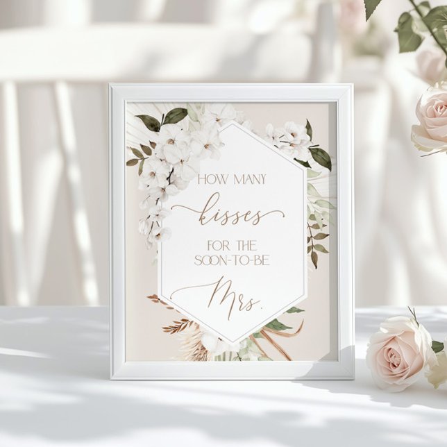 Pampas grass Guess how many kisses Poster (Creator Uploaded)