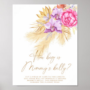 Pampas grass - how big is mummy's belly game  poster