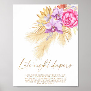 Pampas grass - Late night diapers game Poster