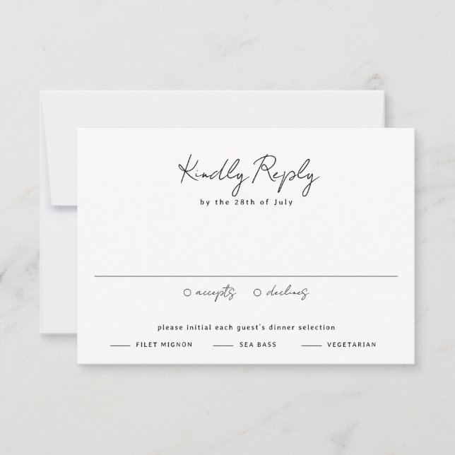 Pampas Grass Neutral Desert Landscape Boho Wedding RSVP Card (Front)