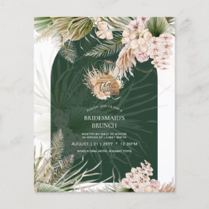 Pampas Grass TEA PARTY Bridal Shower Lunch Flyer