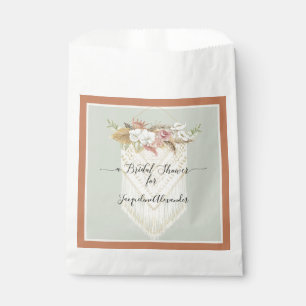 Pampas Grass Terra Cotta Floral Greenery Bridal Favour Bag