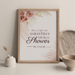 Pampas Grass Terracotta Bridal Shower Welcome Sign<br><div class="desc">Create your very own custom and personalized Pampas Grass Tan Bridal Shower welcome sign with your shower details, easily, by simply clicking the "Personalize" button above. Use the "Customize it" button to further re-arrange and format the style and placement of text. Could easily be repurpose for other special events like...</div>