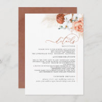 Pampas Grass Terracotta Wedding Details Enclosure