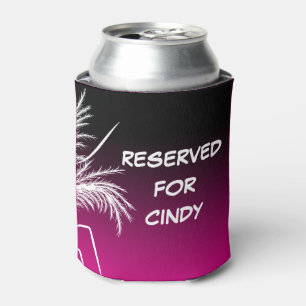 Pampas RESERVED Name Personalised Can Cooler