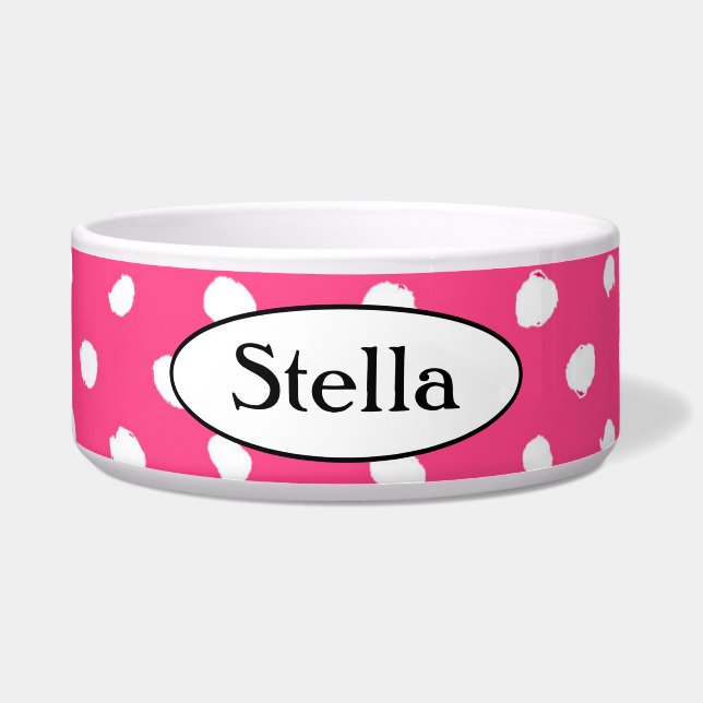 Pamper Pet with a personalised Pet Bowl (Front)