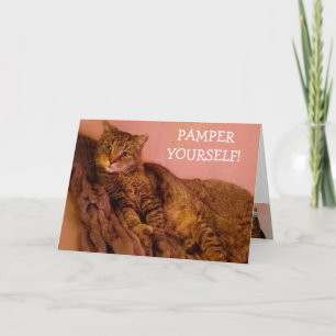 Pamper Yourself Breast Cancer Support Card
