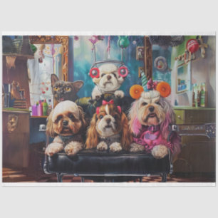 Pampered Paws Day at the Salon Decoupage  Tissue Paper