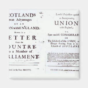 Pamphlets showing both sides magnet