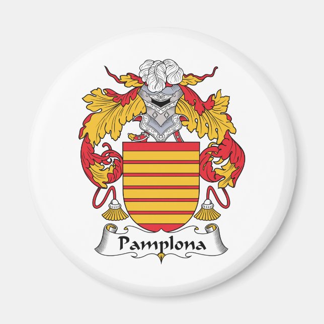 Pamplona Family Crest Magnet (Front)