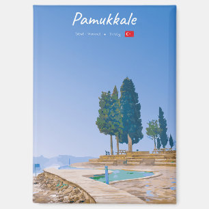 Pamukkale, Turkey - Thermal Pools Flat Magnet