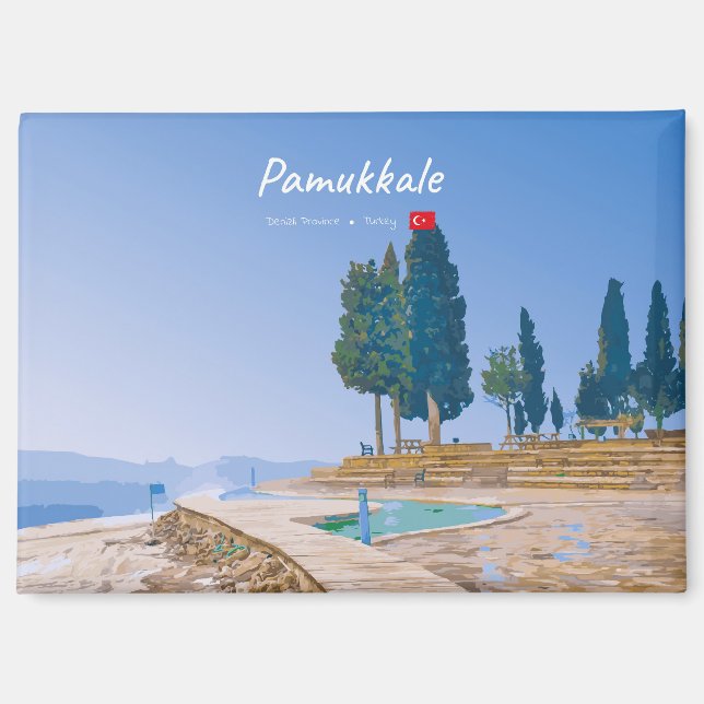 Pamukkale, Turkey -  Thermal Pools Magnet (Front)