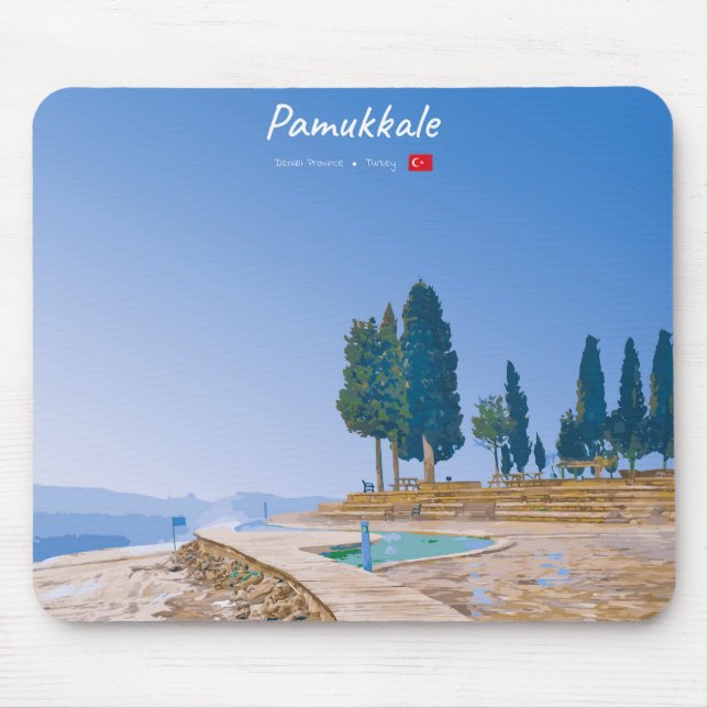 Pamukkale, Turkey -  Thermal Pools Mouse Pad (Front)