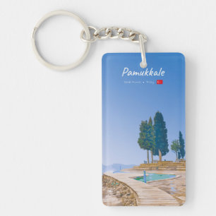 Pamukkale, Turkey - Thermal Pools Slim Key Ring