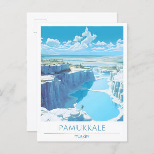 Pamukkale Turkey Travel  Postcard