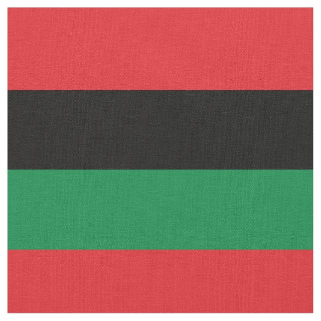 Pan African & Afro-American UNIA Flag Fabric (Close Up)