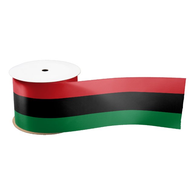 Pan African & Afro-American UNIA Flag Ribbon Satin Ribbon (Spool)