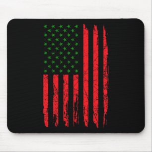 Pan African American Flag Afro Roots Black History Mouse Pad