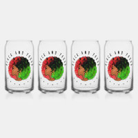 Pan African black girl woman red green pride afro 
