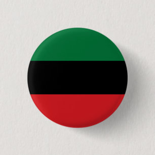 Pan African Black Power 3 Cm Round Badge