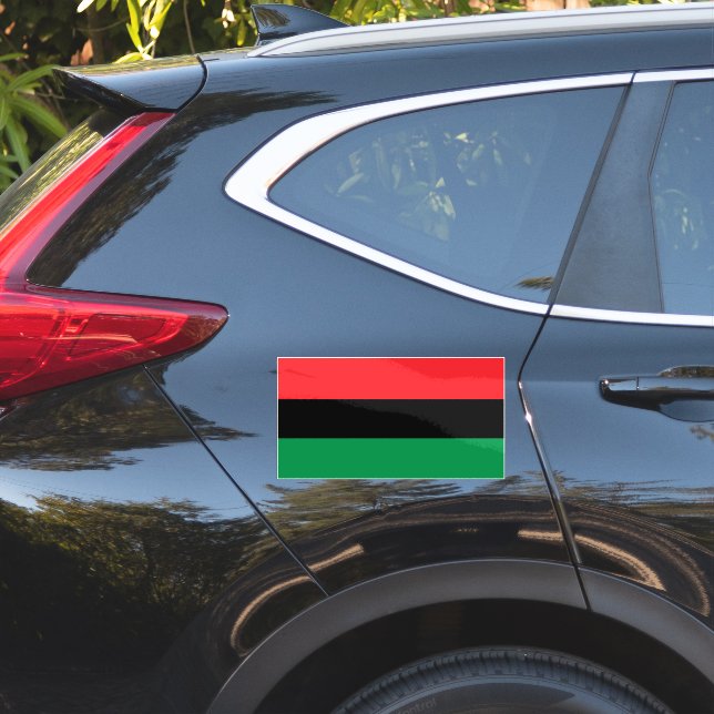 Pan African flag, Afro American Black history (Car Side)