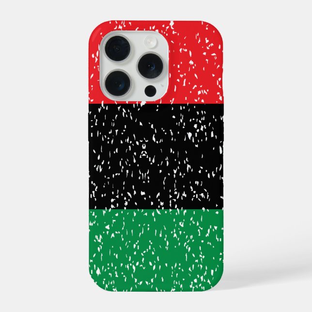Pan African flag, Afro American Black history iPhone Case (Back)