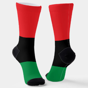 Pan African flag, Afro American Black history Socks