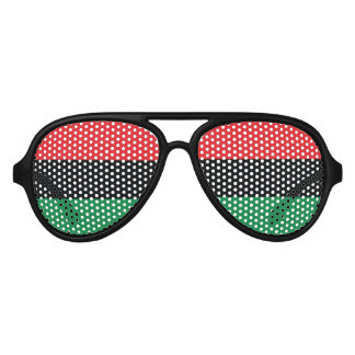 Pan African Flag Aviator Sunglasses