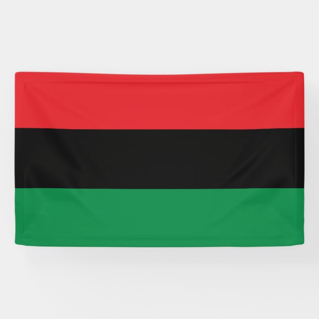 Pan-African Flag Banner (Horizontal)