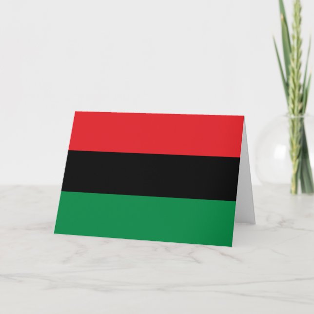 Pan-African Flag Card (Front)