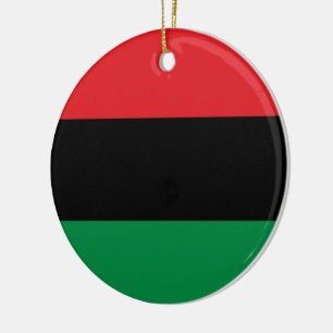 Pan-African Flag Ceramic Ornament