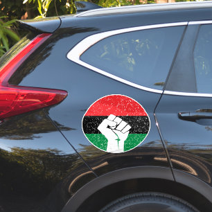 Pan African flag Fist, Afro American Black history