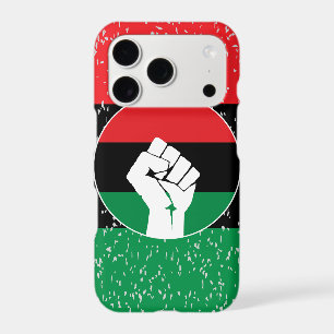 Pan African flag Fist, Afro American Black history