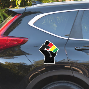 Pan African flag Fist, Afro American Black history
