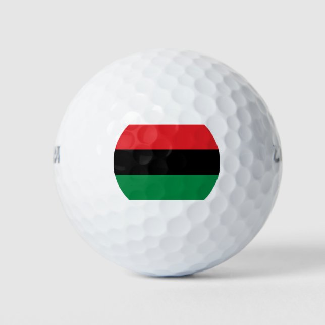 Pan-African Flag Golf Balls (Front)