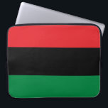 Pan-African Flag Laptop Sleeve<br><div class="desc">This design features the Pan-African flag (also known as the Black Liberation flag, the UNIA flag or the African-American flag), which is a tri-colour flag consisting of three horizontal bands of red, black and green. The Universal Negro Improvement Association and African Communities League (UNIA-ACL) formally adopted it on August 13,...</div>