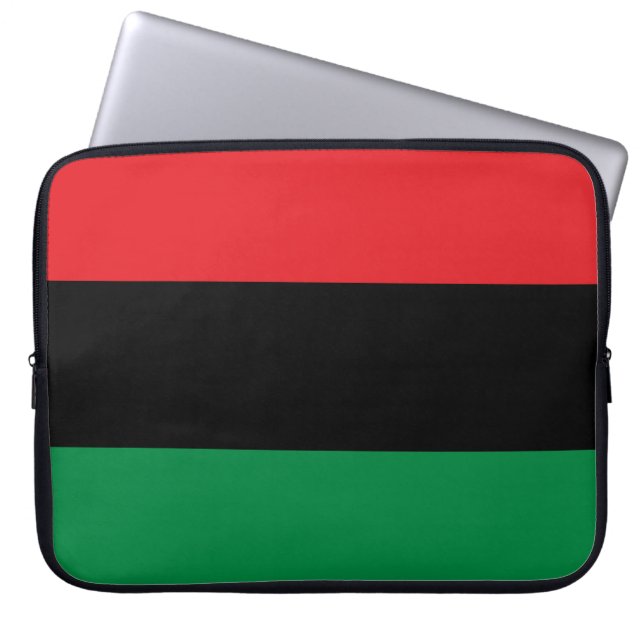 Pan-African Flag Laptop Sleeve (Front)