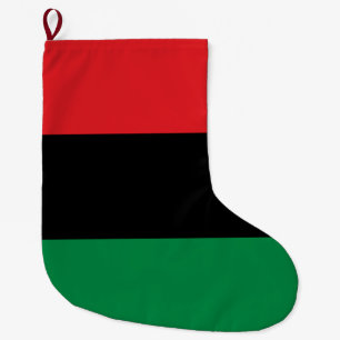 Pan-African Flag Large Christmas Stocking